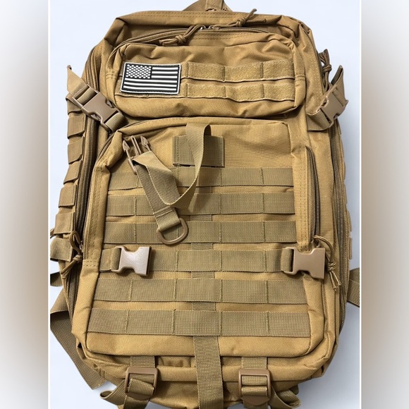 Tactical Tan 50L Backpack - Khaki - Picture 1 of 6